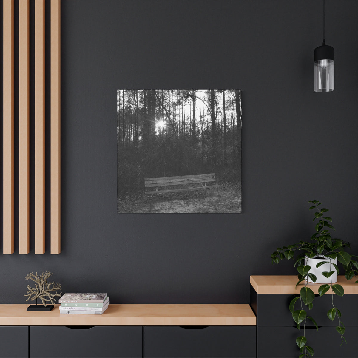 Forest Bench Canvas