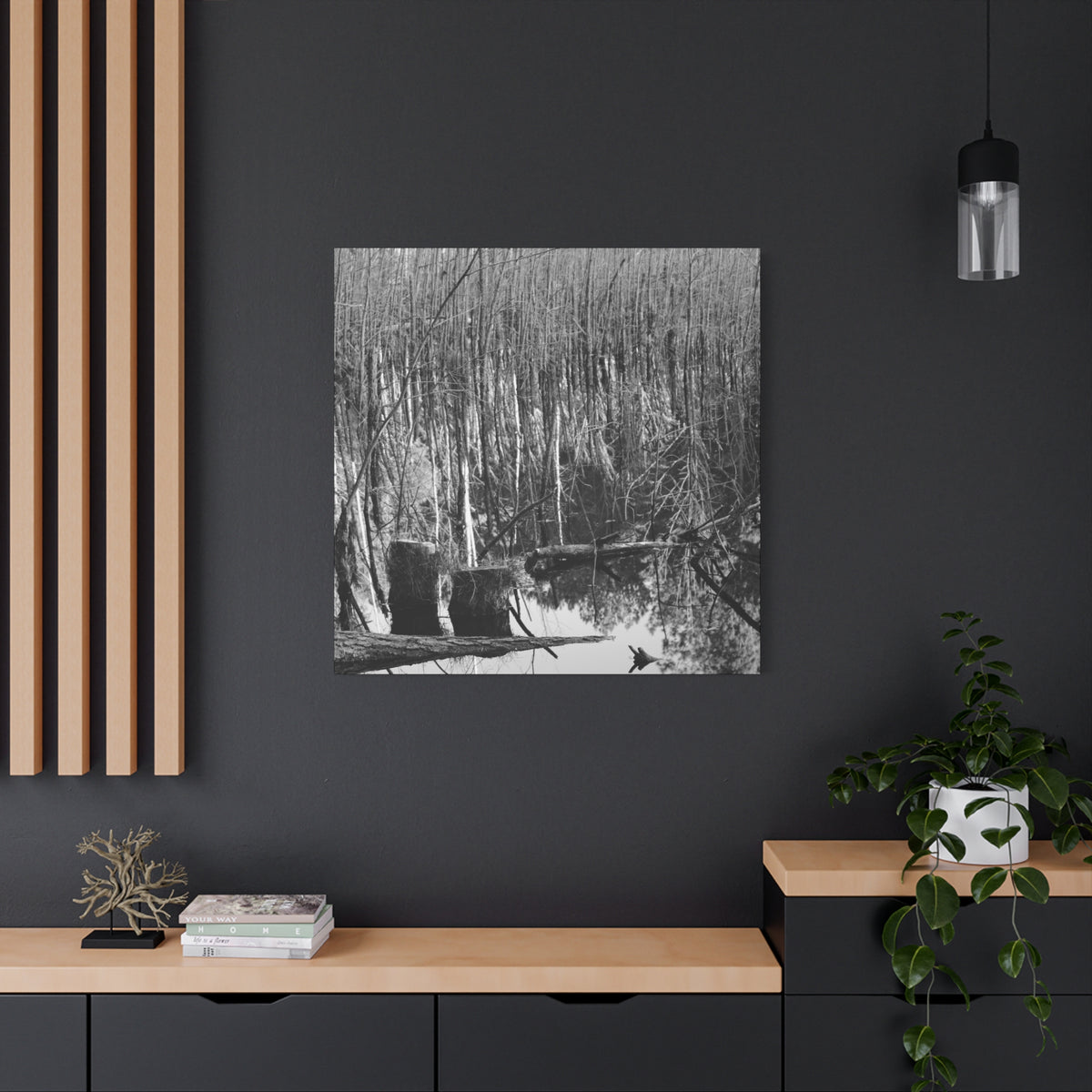 Marsh Stumps Canvas