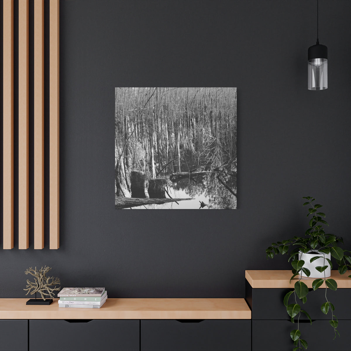 Marsh Stumps Canvas