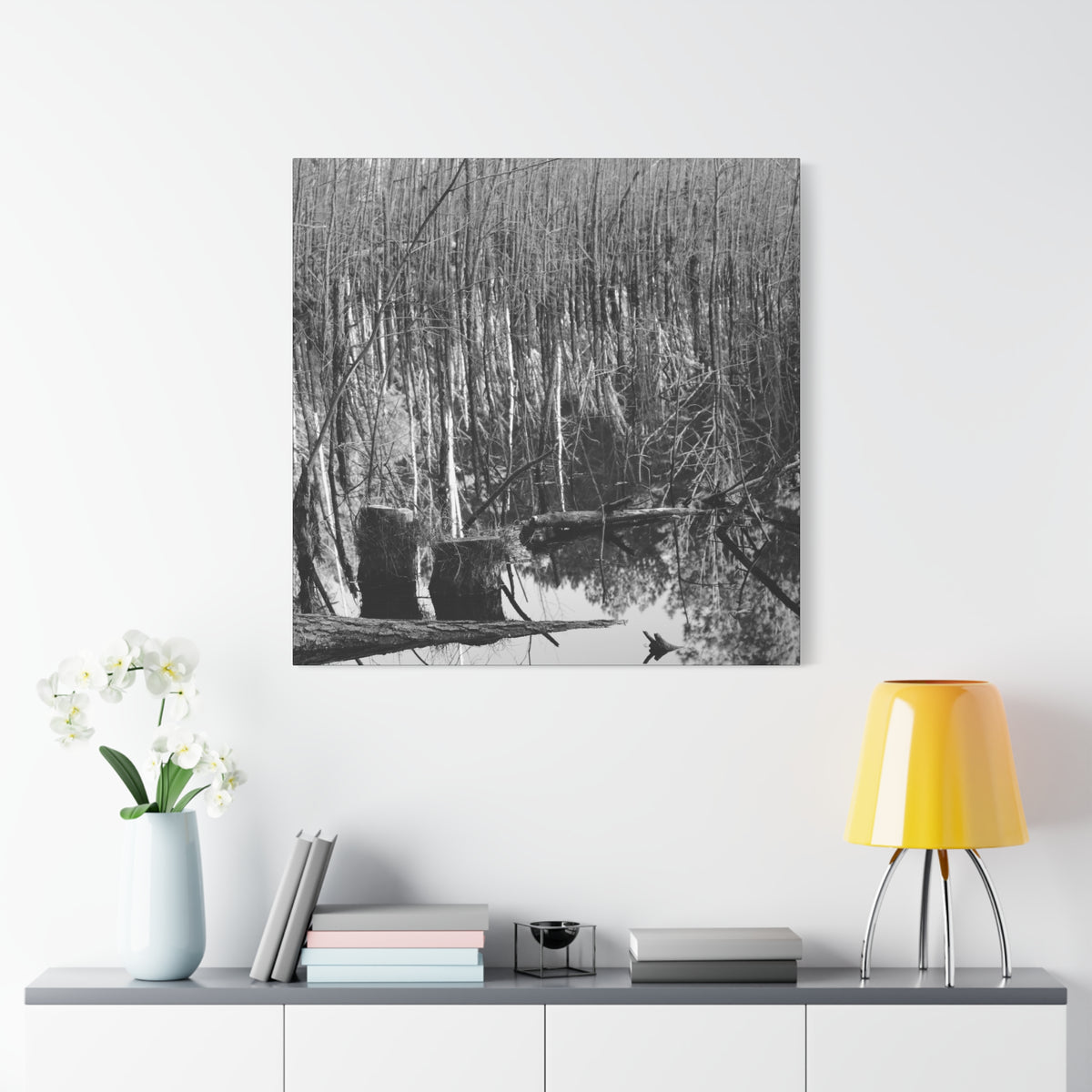 Marsh Stumps Canvas